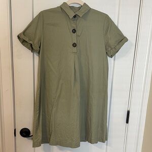 Who What Wear Olive Mini Dress